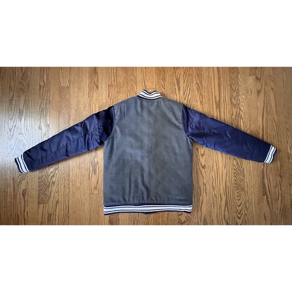 Los Angeles Rams NFL‎ Apparel Varsity Letterman Jacket Youth Large Blue Grey - Picture 6 of 9